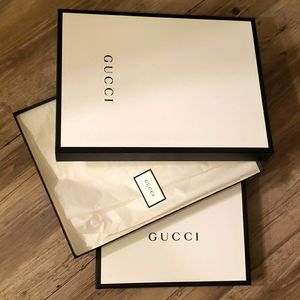 Two (2) !!! Gucci empty boxes, authentic and new